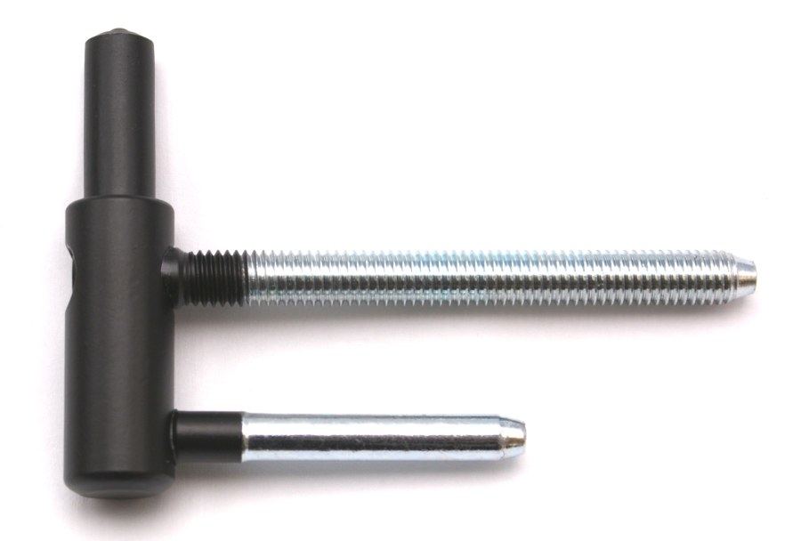 Závěs dveřní 80/10 SD spodní díl, pravo-levý, M8 x 80 PH, lak černý RAL 9005, protipožární