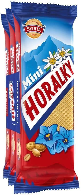 Oplatky Horalky mini arašídová 3x27 g - Delikatesy, dárky Čokolády, bonbony, sladkosti