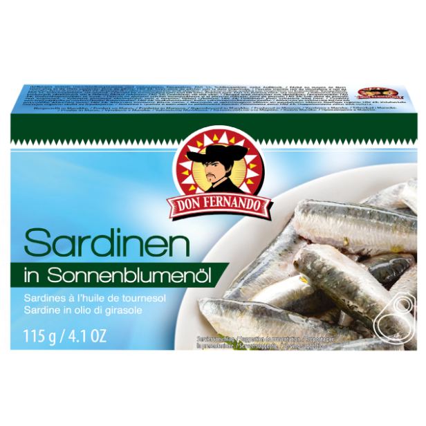 Sardinky v rostliném oleji 115 g Don Fernando - Delikatesy, dárky Delikatesy