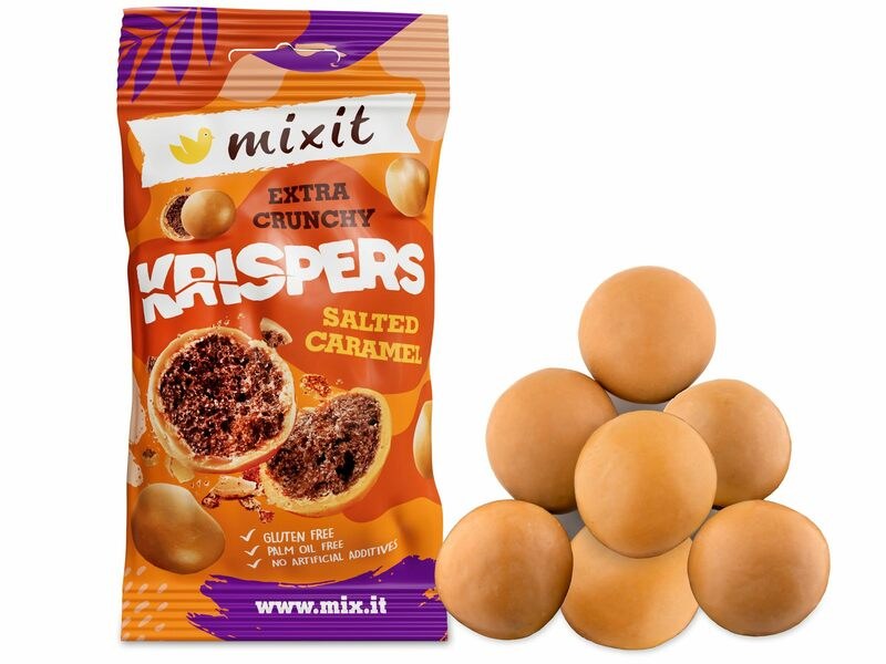 Koule čokoládové se slaným karamelem 50 g MIXIT (do kapsy) Koule čokoládové se slaným karamelem 50 g MIXIT (do kapsy) - Delikatesy, dárky Delikatesy