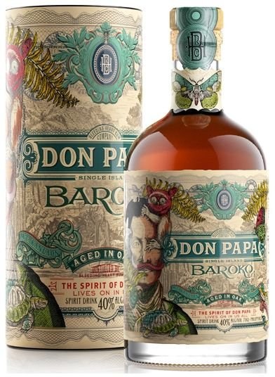 Rum Don Papa Baroko TUBA 0,7 l 40% - Whisky, destiláty, likéry Rum