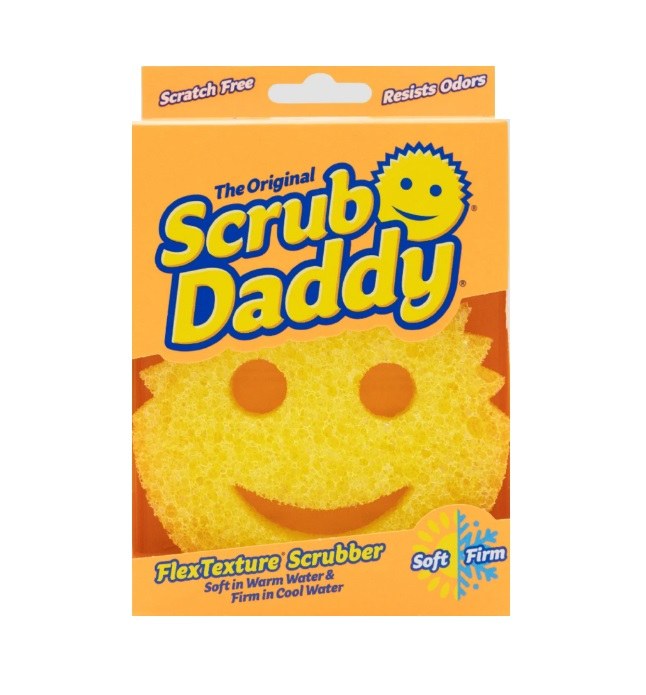 Houbička Scrub Daddy Originál žlutá - Pomůcky ochranné a úklidové Pomůcky úklidové Hadry, utěrky, houbičky