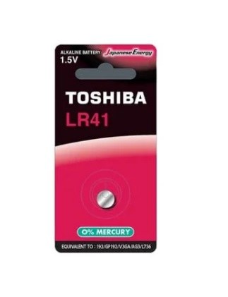 Baterie alkalická LR41 BP-1C TOSHIBA LR BUTTON (balení 1 ks)