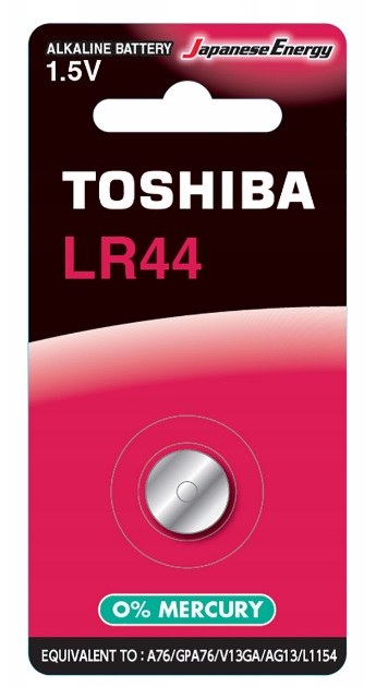 Baterie alkalická LR44 BP-1C TOSHIBA LR BUTTON (balení 1 ks) - Vybavení pro dům a domácnost Baterie - monočlánky, příslušenství