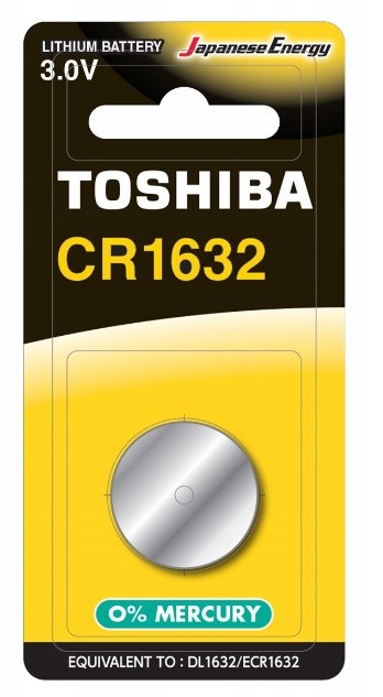 Baterie lithium CR1632 CP-1C TOSHIBA CR BUTTON (balení 1 ks)