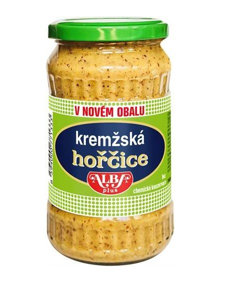 Hořčice kremžská 340 g ve skle ALBA - Delikatesy, dárky Delikatesy