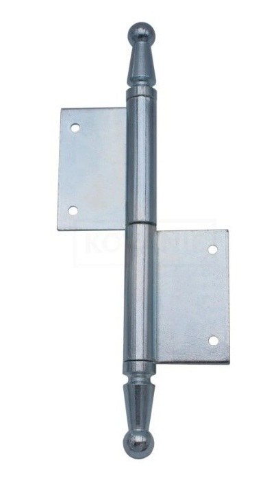 Závěs okenní 100 UR01 P kompletní závěs, pravý, průměr 6 mm, zinek modrý - Kliky, okenní a dveřní kování, panty Závěsy (panty) Závěsy okenní