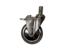 Kolečko otočné s čepem a brzdou 2-863 125 mm