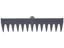 Hrable vyrovnávací R140, 13 zubé, plastové, s urovnávací hranou, bez násady