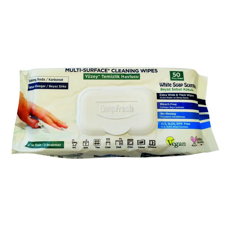 Utěrky vlhčené do domácnosti 50 ks Deep Fresh Utěrky vlhčené do domácnosti 50 ks Deep Fresh - Pomůcky ochranné a úklidové Pomůcky úklidové Hadry, utěrky, houbičky