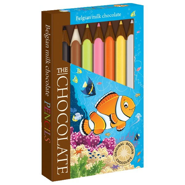 Pastelky z belgické mléčné čokolády 100 g NEMO Pastelky z belgické mléčné čokolády 100 g NEMO - Delikatesy, dárky Čokolády, bonbony, sladkosti