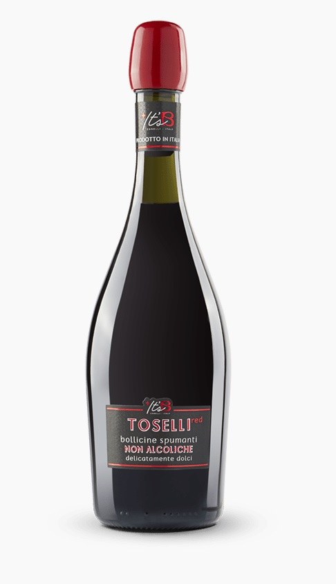 Víno perlivé nealkoholické Toselli spumante red 0,75 l, alk. 0% (sekt nealko) Víno perlivé nealkoholické Toselli spumante red 0,75 l, alk. 0% (sekt nealko) - Nealkoholické víno, perlivé víno, sekt