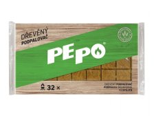 Podpalovač Pe-Po dřevěný, 32 podpalů