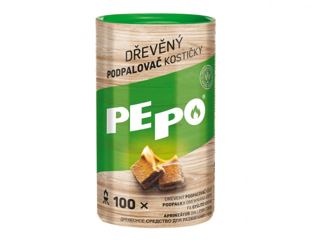 Podpalovač Pe-Po kostičky, 100 ks, Tuba Podpalovač Pe-Po kostičky, 100 ks, Tuba - Vybavení pro dům a domácnost Grily, krby, kamna a příslušenství
