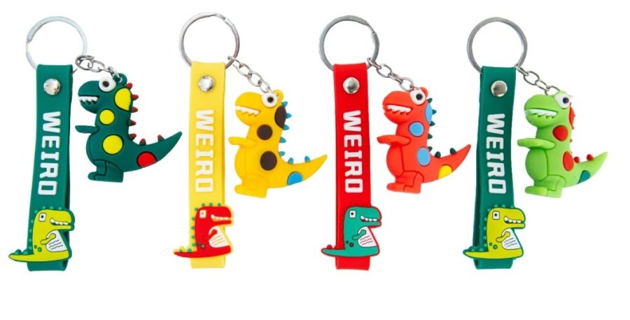 Poutko barevné plastový Dinosaurus Poutko barevné plastový Dinosaurus - Vybavení pro dům a domácnost Přívěsky, klíčenky, rozlišovače