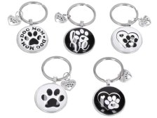 Přívěsek tlapka sklo pes