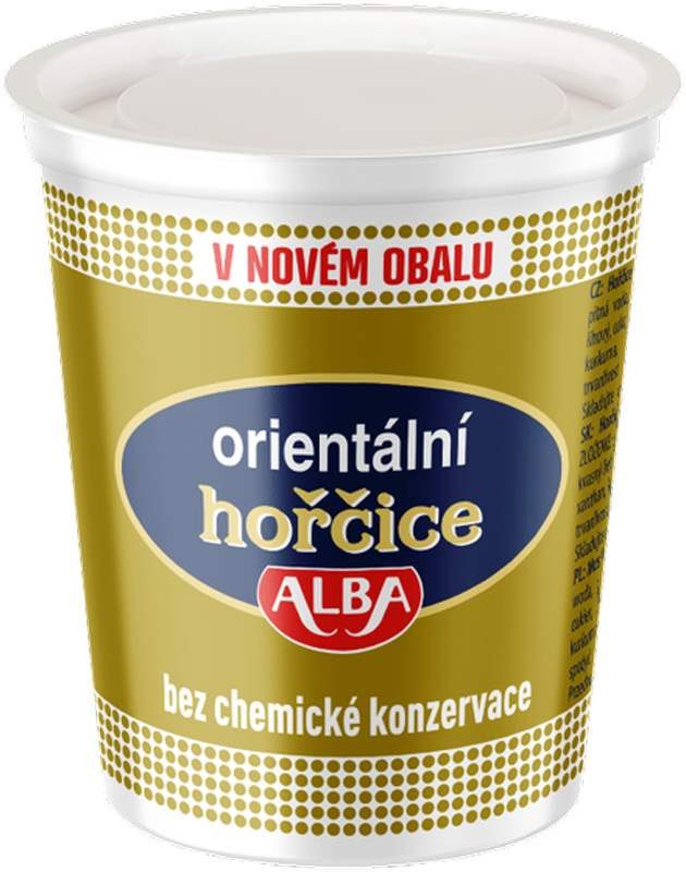 Hořčice orientální 200 g ALBA Hořčice orientální 200 g ALBA - Delikatesy, dárky Delikatesy