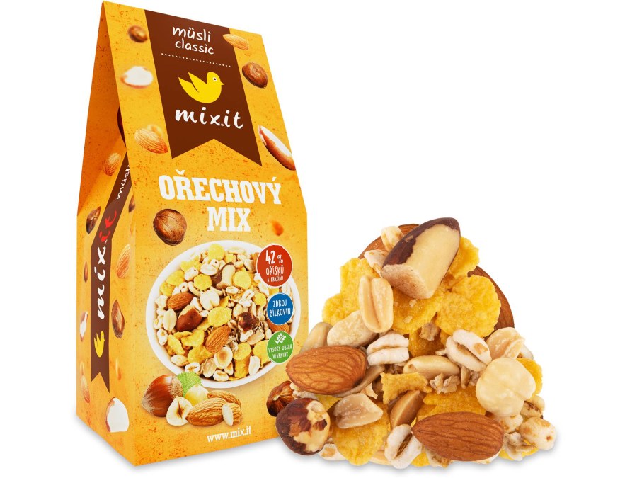 Müsli classic Ořechový mix 380 g MIXIT - Delikatesy, dárky Delikatesy