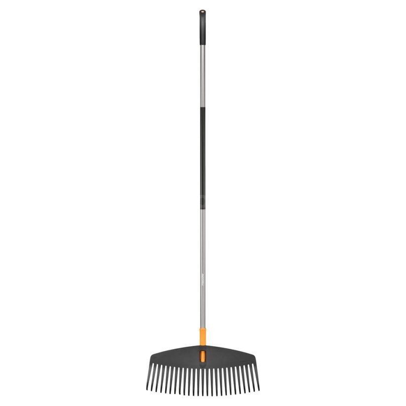 Hrábě na listí s násadou Ergonomic š. 51 x 180 cm, 25 zubů, 1076976 FISKARS - Zednické nářadí, zahrada, nádoby Nářadí a pomůcky hospodářské Hrábě, kosy, srpy, příslušenství