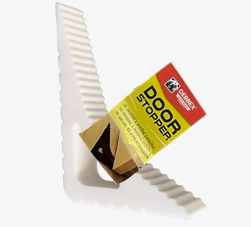 Zarážka víceúčelová dveřní a okenní DOOR STOPPER bílá Zarážka víceúčelová dveřní a okenní DOOR STOPPER bílá - Zavírače, zvedací a vázací technika Zavírače dveřní Dveřní stavěče, stopky, zarážky