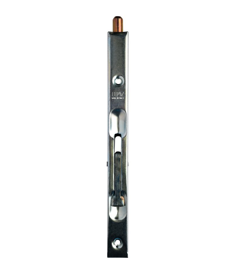 Záklopka dveří 250 mm bílý pozink Záklopka dveří 250 mm bílý pozink - Kliky, okenní a dveřní kování, panty Petlice, zástrče, pojistné řetízky