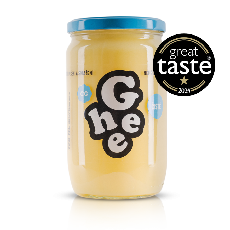 Ghee - přepuštěné máslo čisté 720 ml Ghee - přepuštěné máslo čisté 720 ml - Delikatesy, dárky Delikatesy