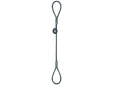Oko-oko lanové průměr 8mm, délka 2m, zapletená oka, nosnost 603 kg