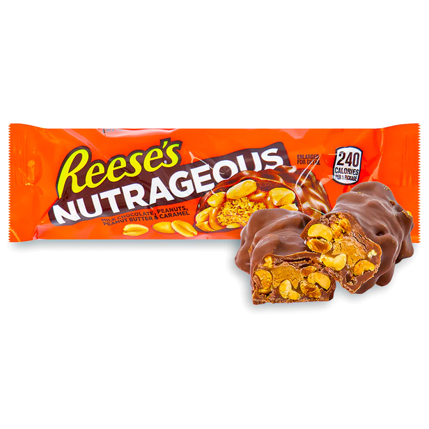 Tyčinka čokoládová s arašídy 47 g Reeses Nutrageous - Delikatesy, dárky Delikatesy