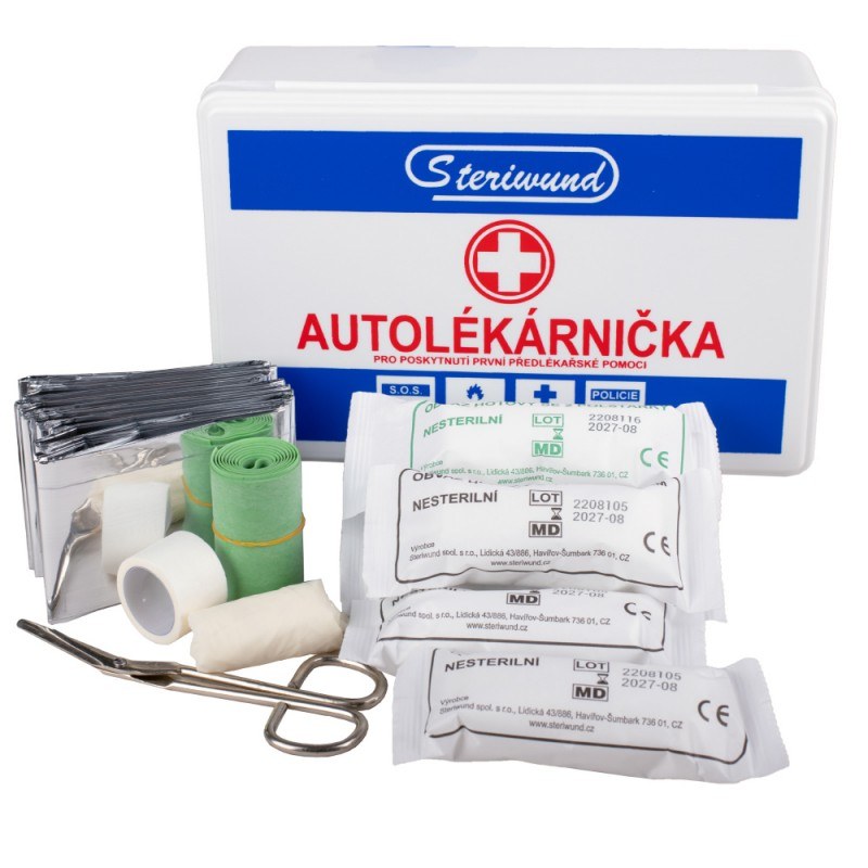 Autolékárnička plastová typ I - Steriwund Autolékárnička plastová typ I - Steriwund - Vybavení pro dům a domácnost Schránky, pokladny, skříňky Schránky, lékárničky, přísl.