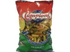 Těstoviny vřetena barevná 500 g Campioni Fusilli
