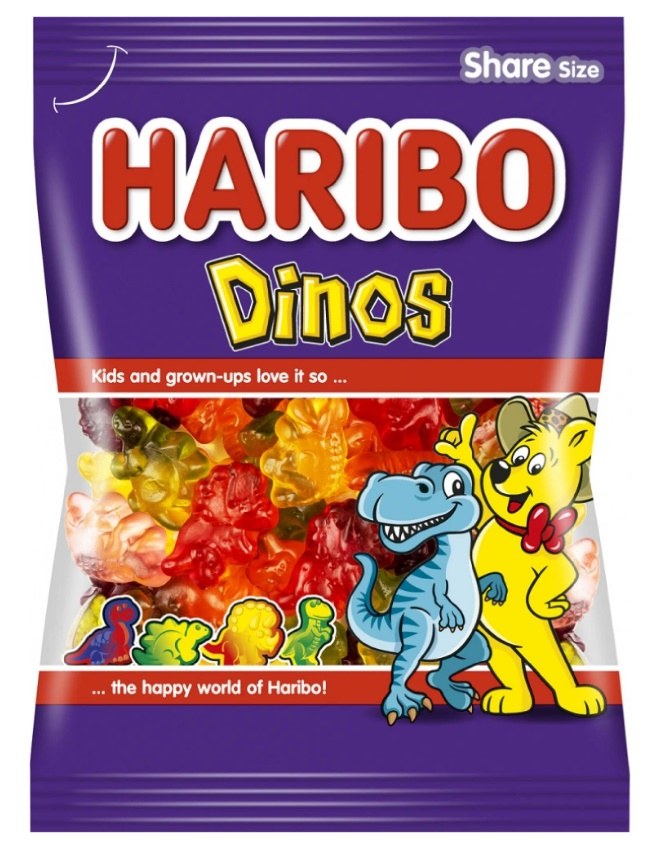 Bonbóny želé dinosauři Haribo 200 g Bonbóny želé dinosauři Haribo 200 g - Delikatesy, dárky Čokolády, bonbony, sladkosti