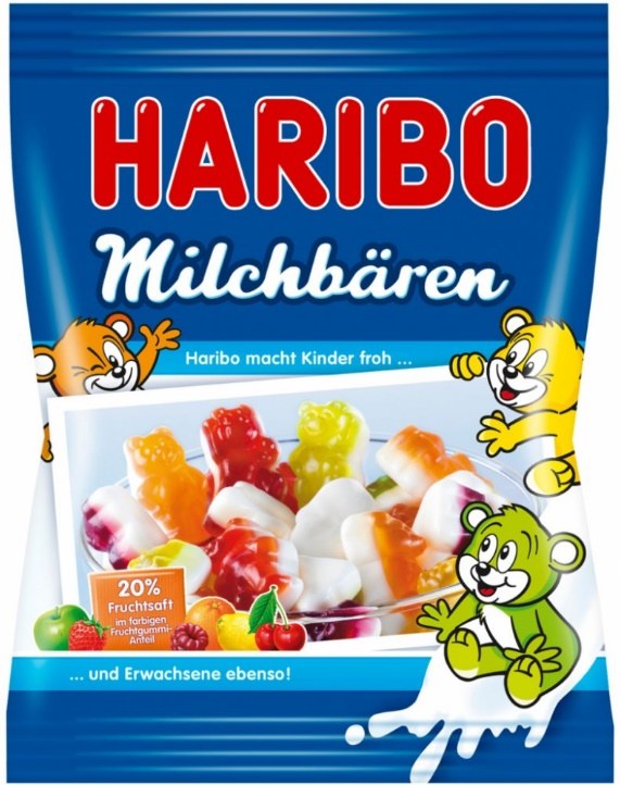 Bonbóny želé medvídci s mléčnou pěnou Haribo 85 g Bonbóny želé medvídci s mléčnou pěnou Haribo 85 g - Delikatesy, dárky Čokolády, bonbony, sladkosti