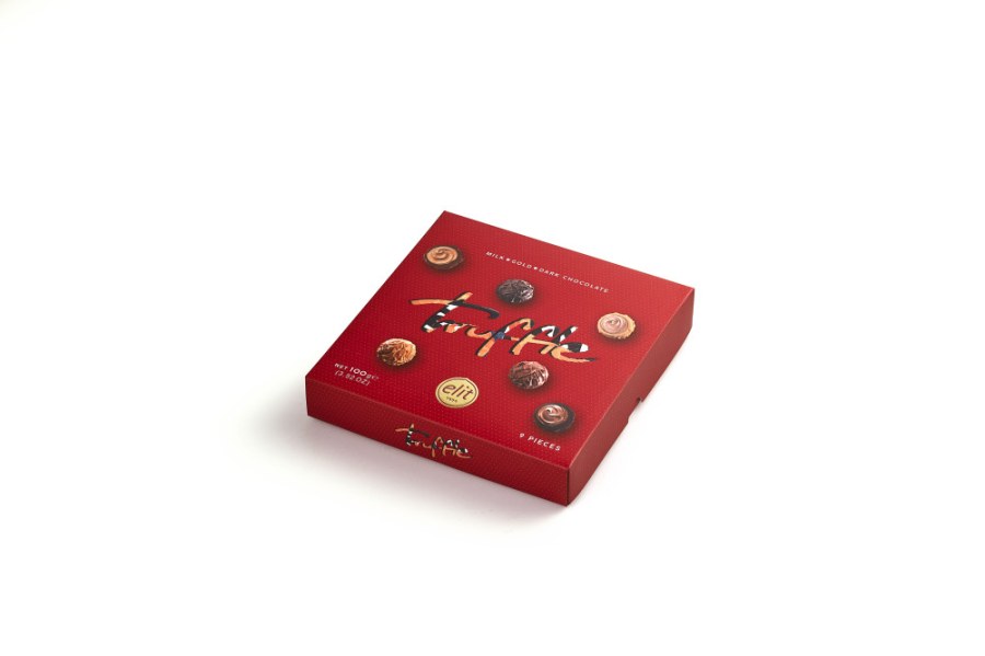 Bonboniéra Truffle Red 100 g Elit - Delikatesy, dárky Čokolády, bonbony, sladkosti