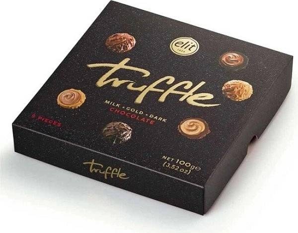 Bonboniéra Truffle Black 100 g Elit Bonboniéra Truffle Black 100 g Elit - Delikatesy, dárky Čokolády, bonbony, sladkosti