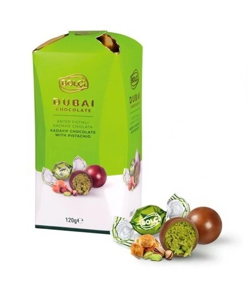 Bonbóny čokoládové Dubaj twist 120 g Bolci Bonbóny čokoládové Dubaj twist 120 g Bolci - Delikatesy, dárky Čokolády, bonbony, sladkosti