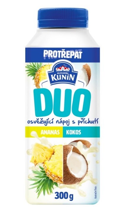 Nápoj osvěžující s příchutí ananasu a kokosu 300 g KUNÍN DUO - Delikatesy, dárky Ostatní delikatesy