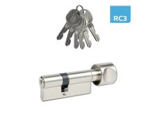 Vložka bezpečnostní s knoflíkem EURO SECURE ES.K35/40.nikl BT3