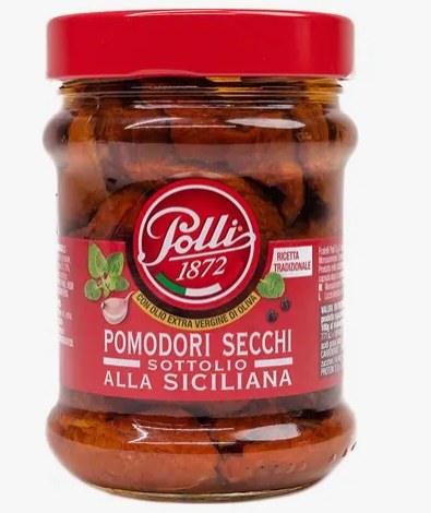 Rajčata sušená v oleji 285 g POLLI Rajčata sušená v oleji 285 g POLLI - Delikatesy, dárky Ostatní delikatesy