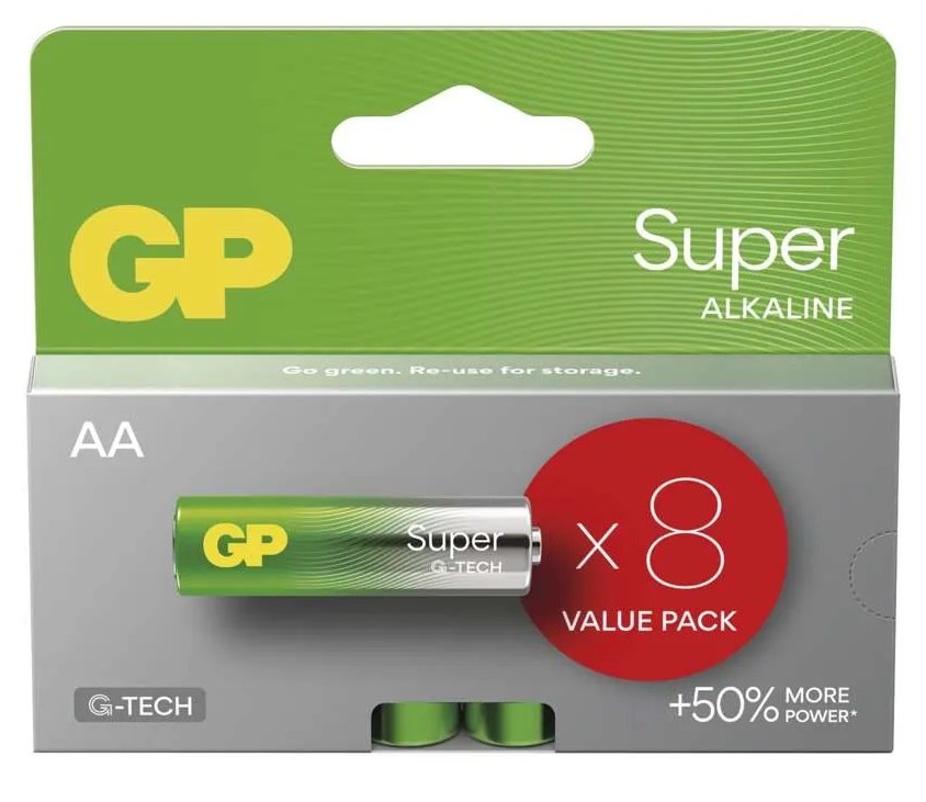 Baterie alkalická B01238 - GP SUPER AA (LR6) 8 ks NEROZBALUJE SE Baterie alkalická B01238 - GP SUPER AA (LR6) 8 ks NEROZBALUJE SE - Vybavení pro dům a domácnost Baterie - monočlánky, příslušenství