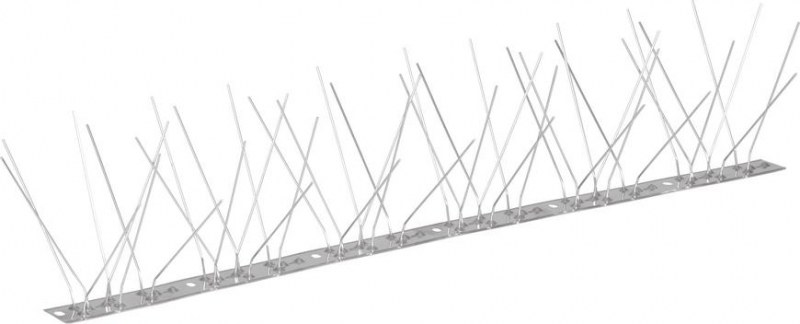 Ochrana proti ptákům 11 x 50 cm 48 hrotů, nerez, Strend Pro - Vybavení pro dům a domácnost Stavební prvky Střešní a okapové systémy