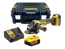 Bruska úhlová bezuhlíková 125 mm 18V 2xLi-ion 5,0Ah DeWALT