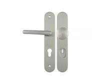 Kování bezpečnostní SVEVA klika/knoflík 90 mm vložka LEVÁ nikl matný ONS s překrytím