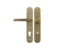 Kování bezpečnostní SVEVA klika/knoflík 90 mm vložka LEVÁ bronz česaný OFS s překrytím