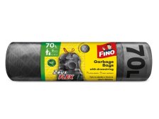 Pytle na odpadky FINO FLEX Zeus zatahovací 70 l role=8 ks, ultra elastické, černé (PY8571045089)