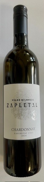 Víno Chardonnay 2024 polosuché kabinetní 0,75l č. š. 4124, alk. 11,5 %