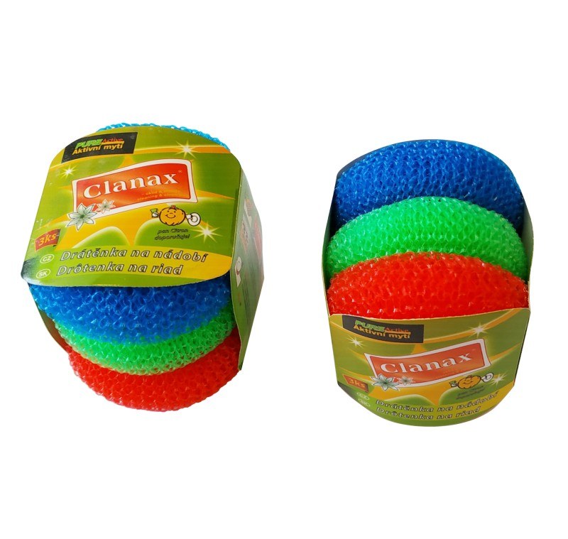 Drátěnka BW 509 nylon 3 ks mix barev - Vybavení pro dům a domácnost Doplňky a pomůcky kuchyňské, bytové