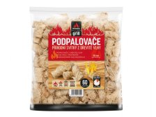 Podpalovač dřevěná vlna 50 mm, 60 ks, v sáčku