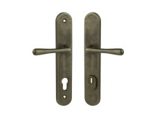 Kování ochranné ELEGANT klika/klika 90 mm vložka LEVÁ staromosaz OV