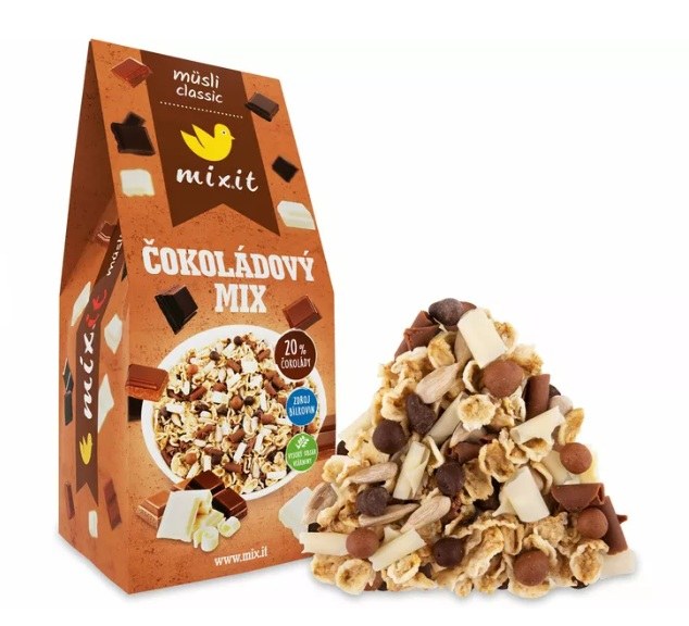 Müsli classic - Čokoládový mix 440 g MIXIT Müsli classic - Čokoládový mix 440 g MIXIT - Delikatesy, dárky Delikatesy
