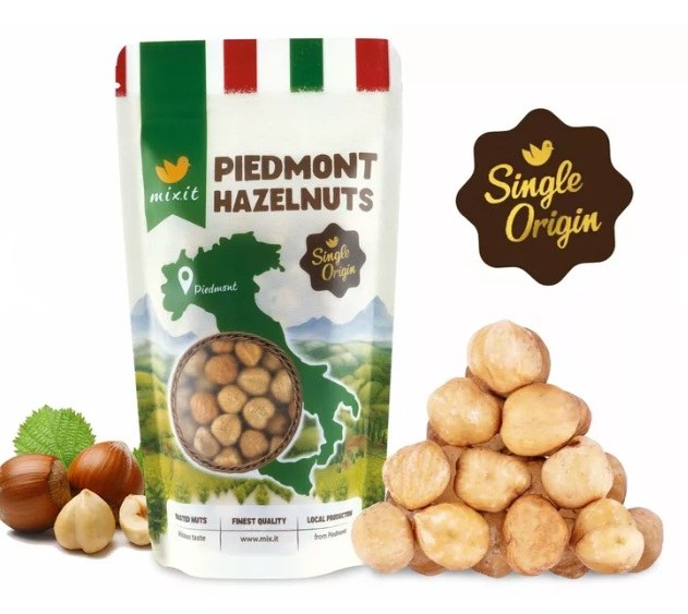 Ořechy lískové z Piemontu Single Origin 200 g MIXIT Ořechy lískové z Piemontu Single Origin 200 g MIXIT - Delikatesy, dárky Delikatesy